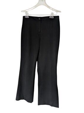 Jones & Co. Black Stretch Ankle Pants Size 6 Petite Workwear Tailored Trousers